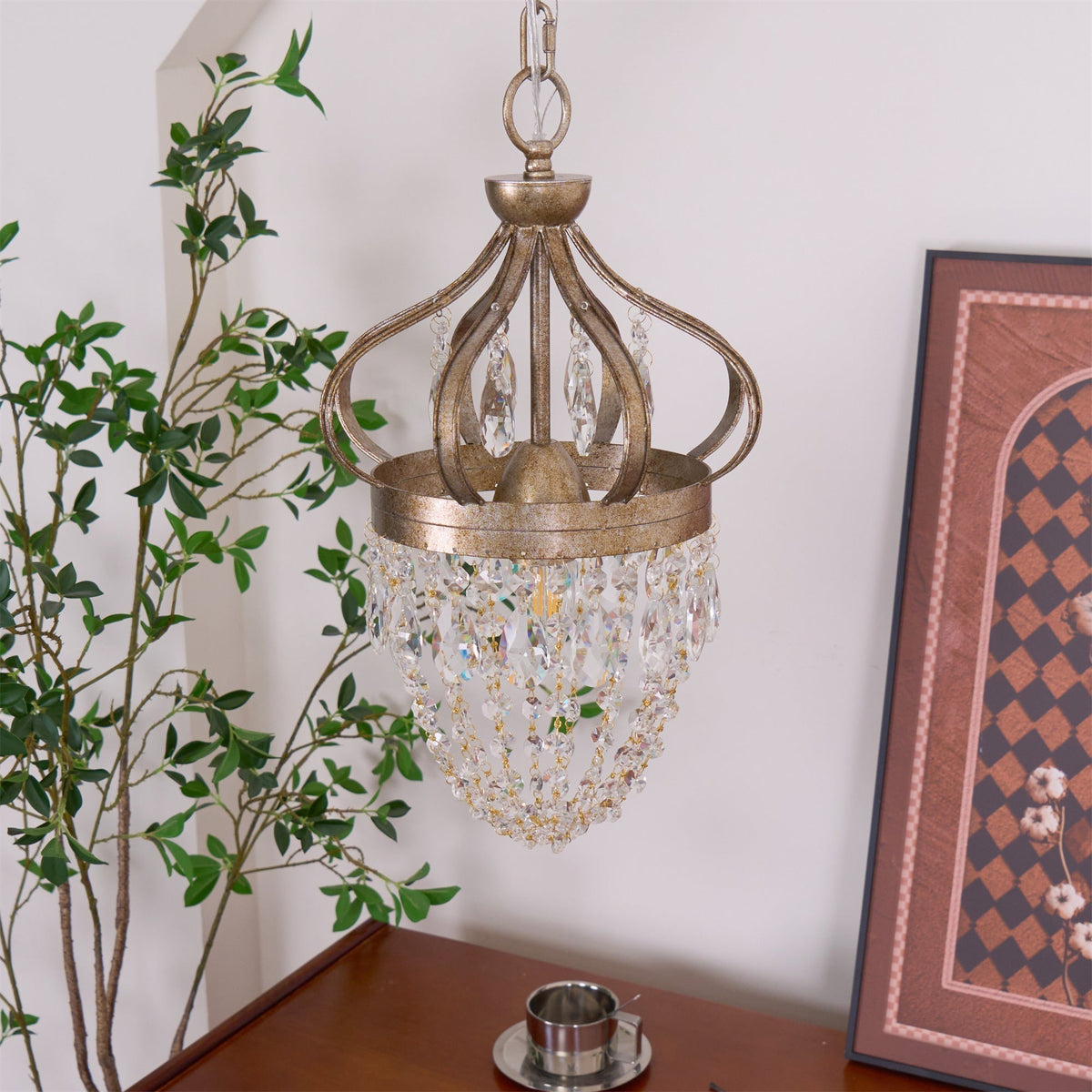 Abella Tear Drop Crystal Chandelier-Relic Pieces