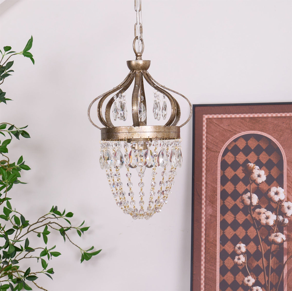 Abella Tear Drop Crystal Chandelier-Relic Pieces