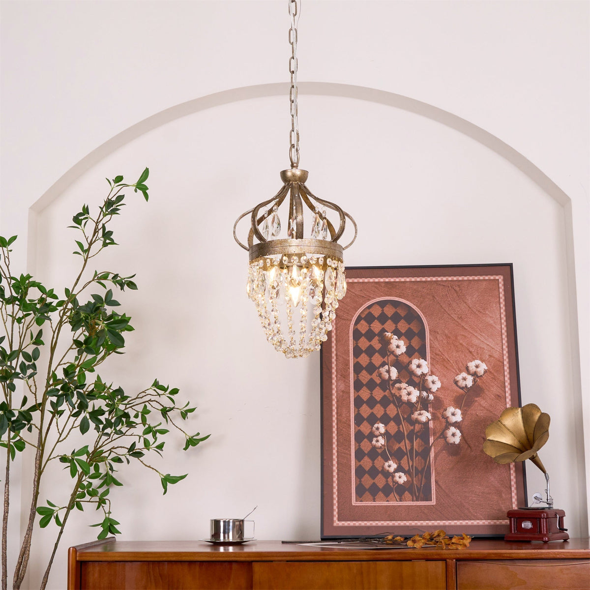 Abella Tear Drop Crystal Chandelier-Relic Pieces