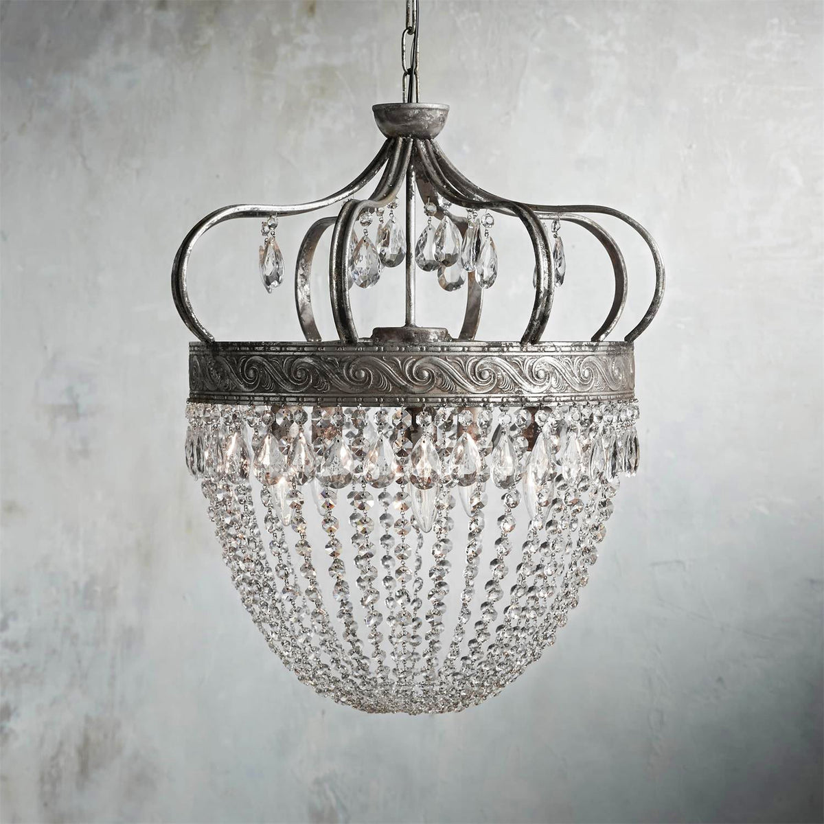 Abella Tear Drop Crystal Chandelier-Relic Pieces