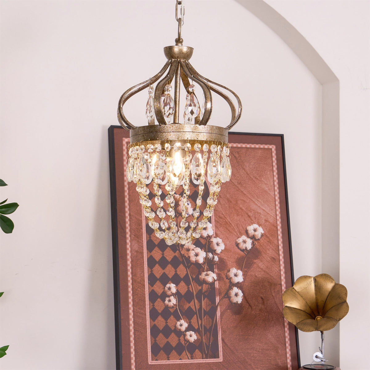 Abella Tear Drop Crystal Chandelier-Relic Pieces
