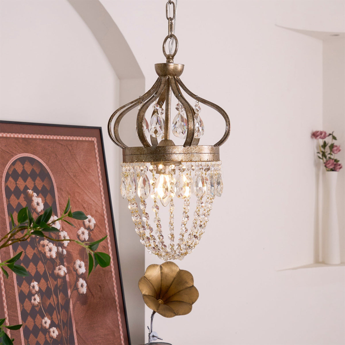 Abella Tear Drop Crystal Chandelier-Relic Pieces
