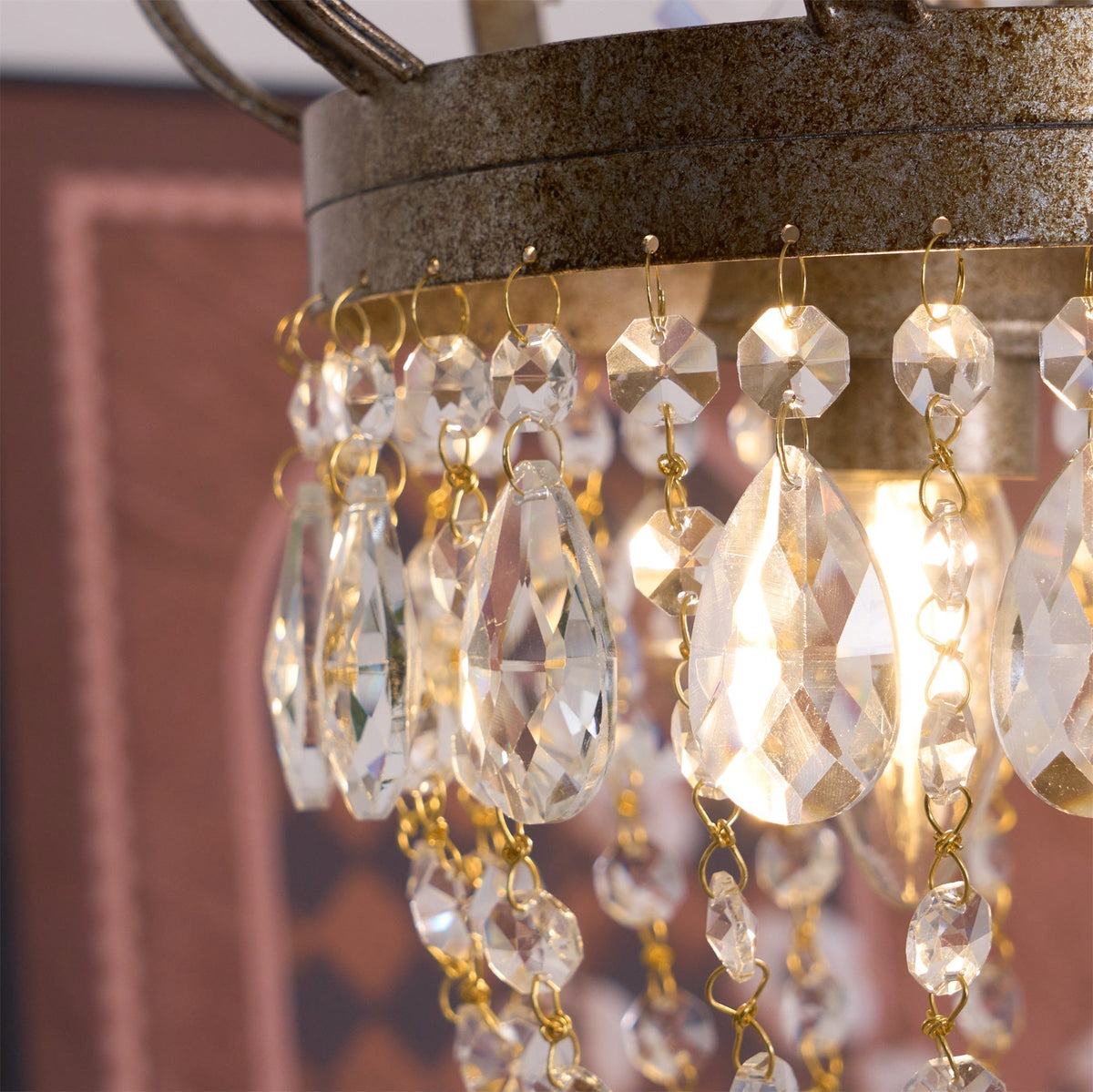 Abella Tear Drop Crystal Chandelier-Relic Pieces