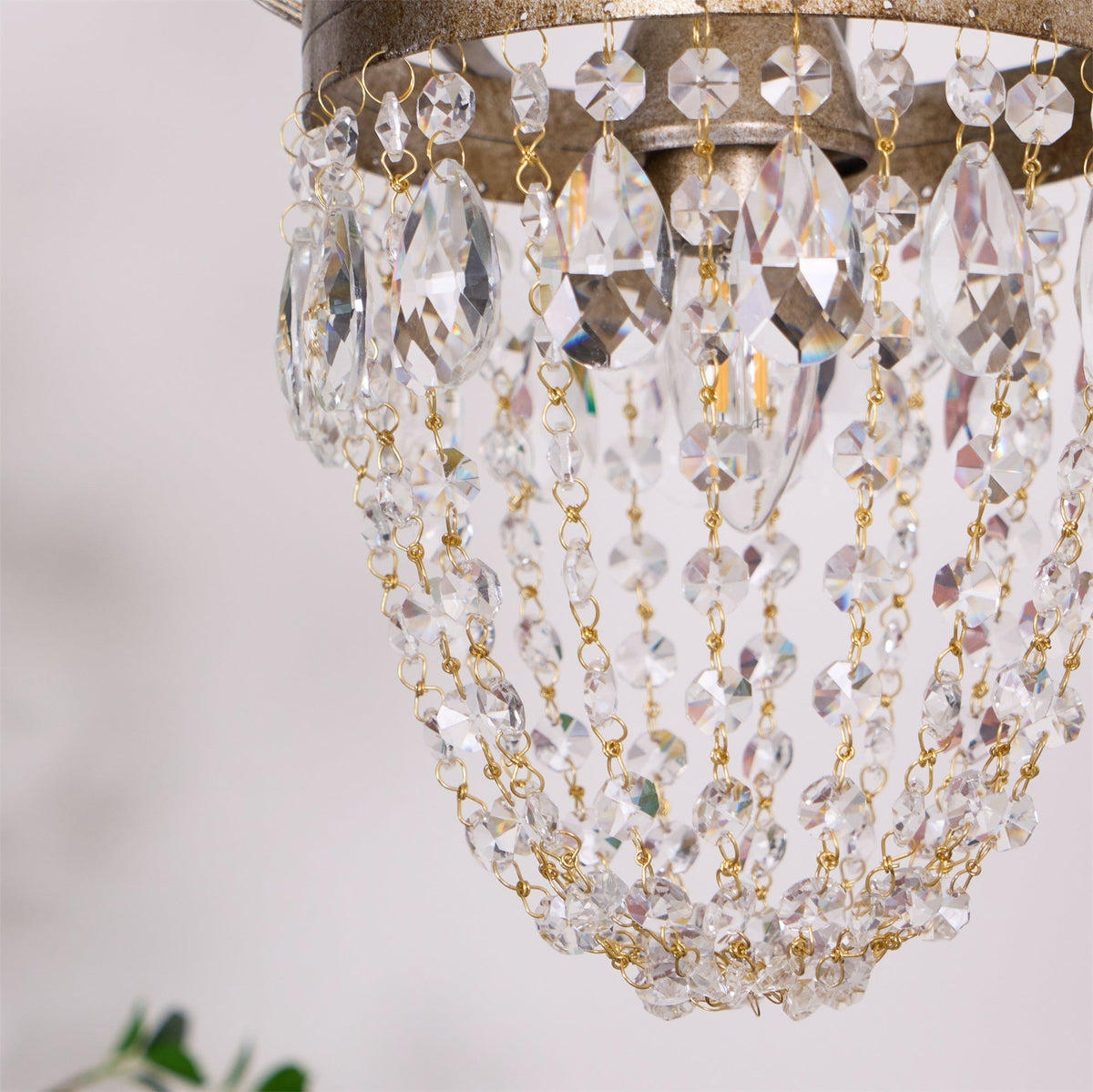 Abella Tear Drop Crystal Chandelier-Relic Pieces