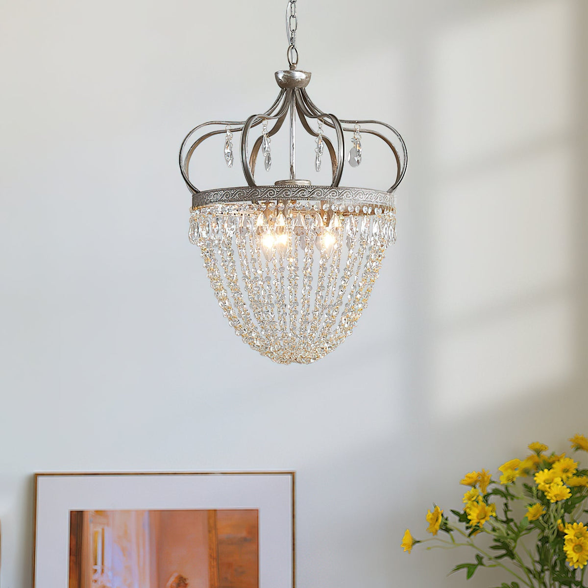 Abella Tear Drop Crystal Chandelier-Relic Pieces