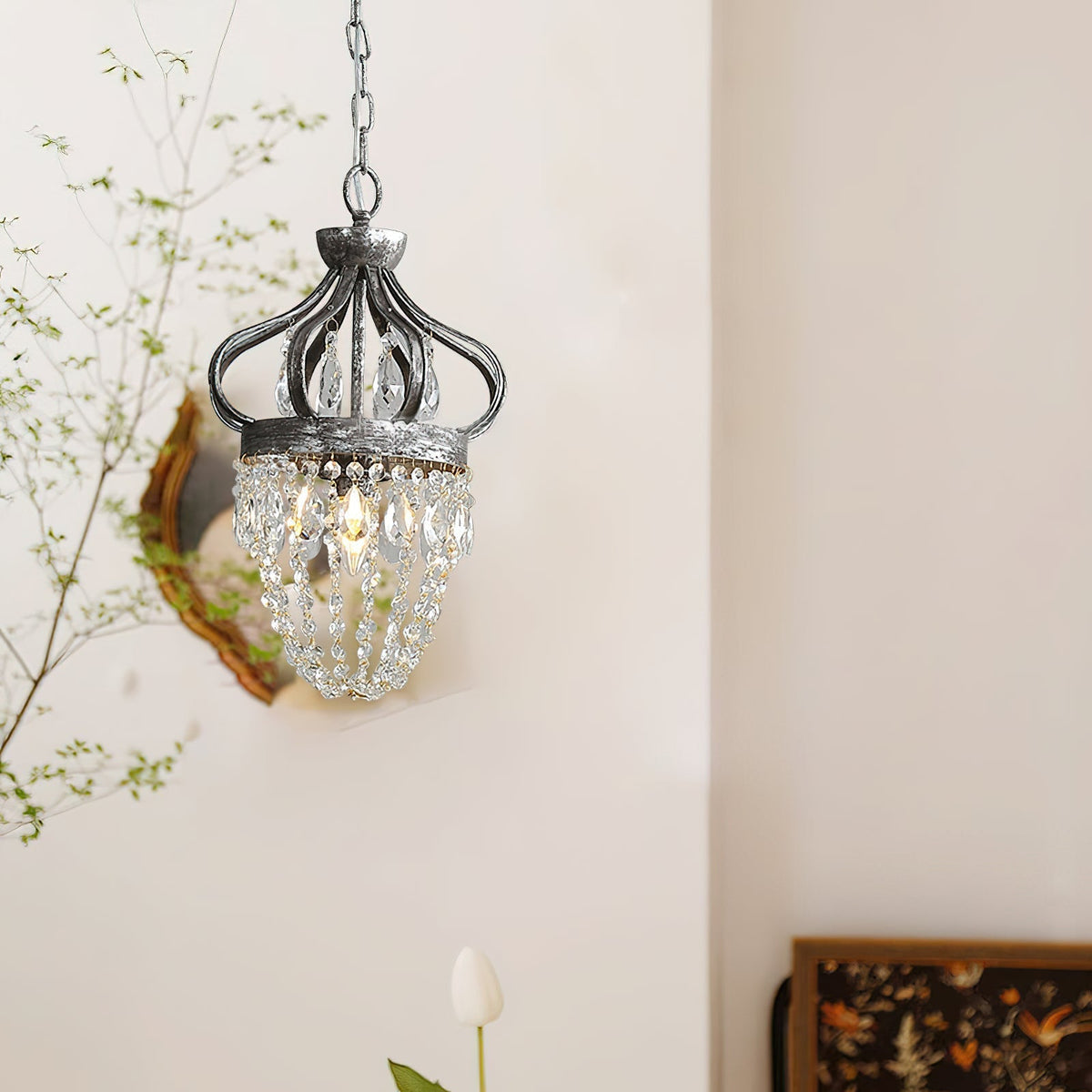 Abella Tear Drop Crystal Chandelier-Relic Pieces