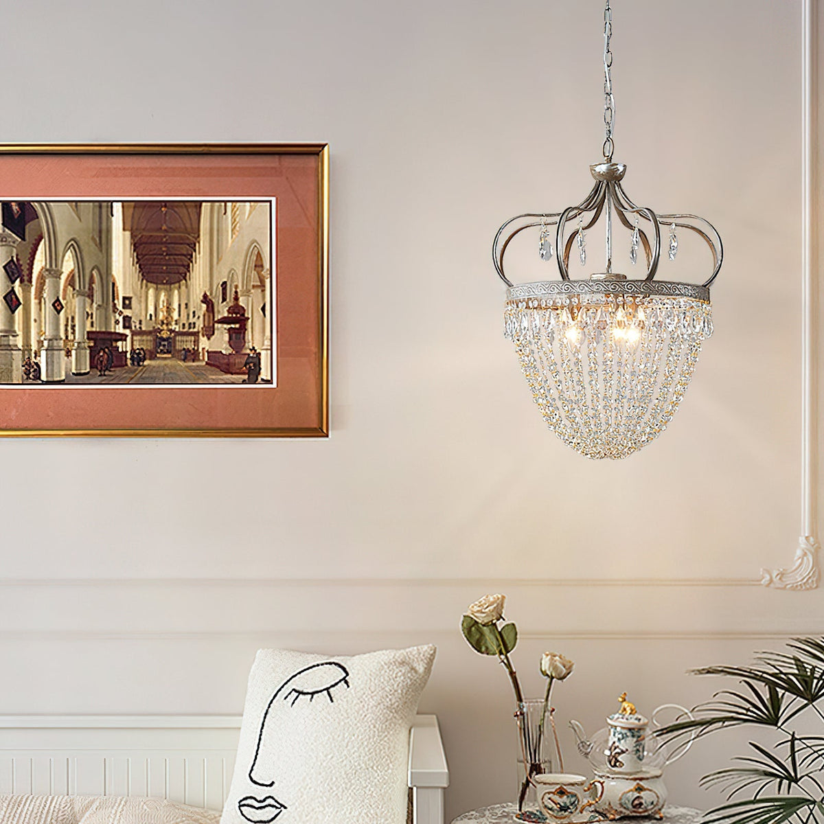 Abella Tear Drop Crystal Chandelier-Relic Pieces