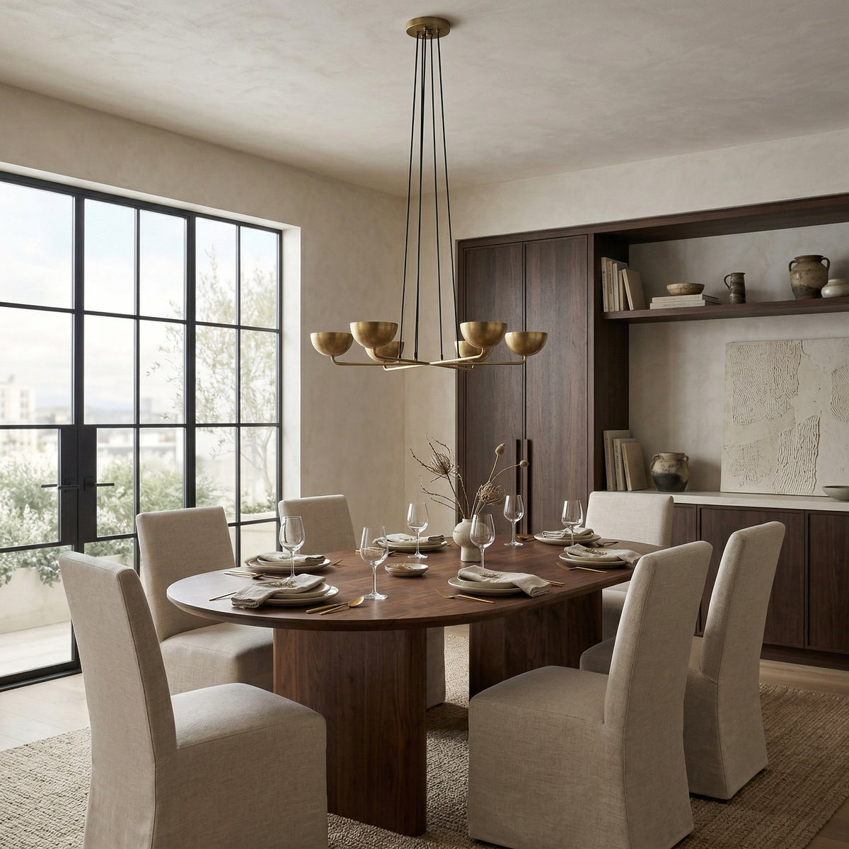 Axiom Brass Chandelier