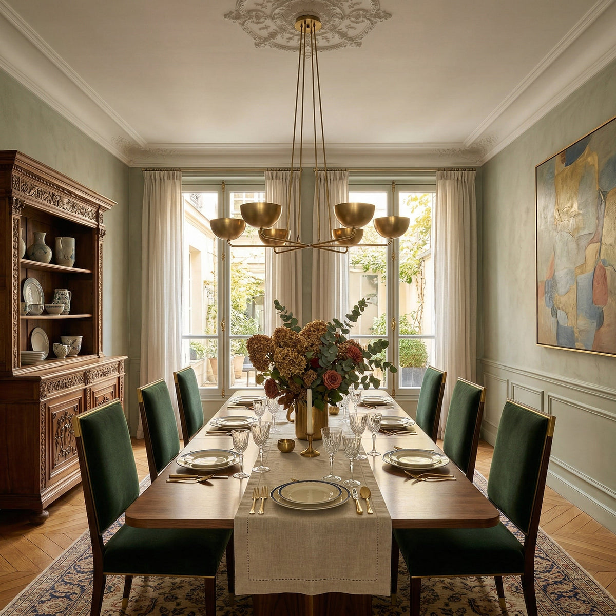 Axiom Brass Chandelier