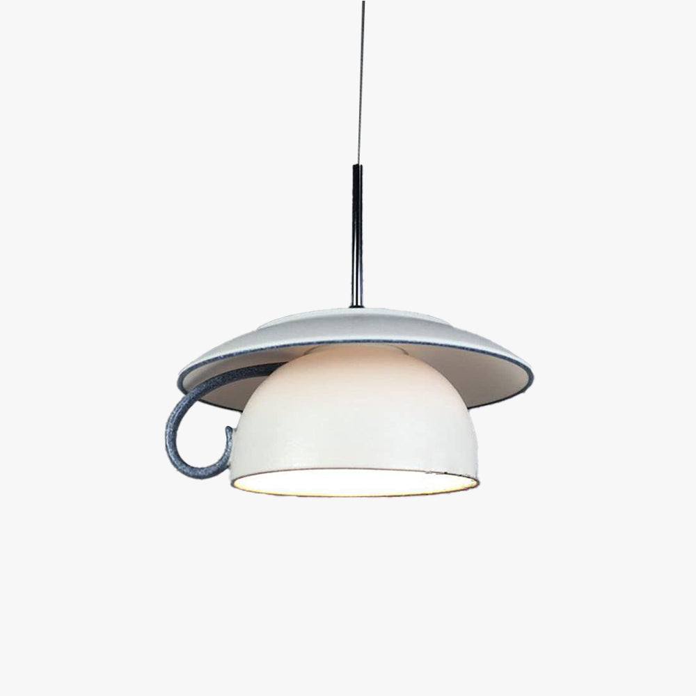 Rivoneto Nordic Cup Ceramic LED Pendant Light Bedroom