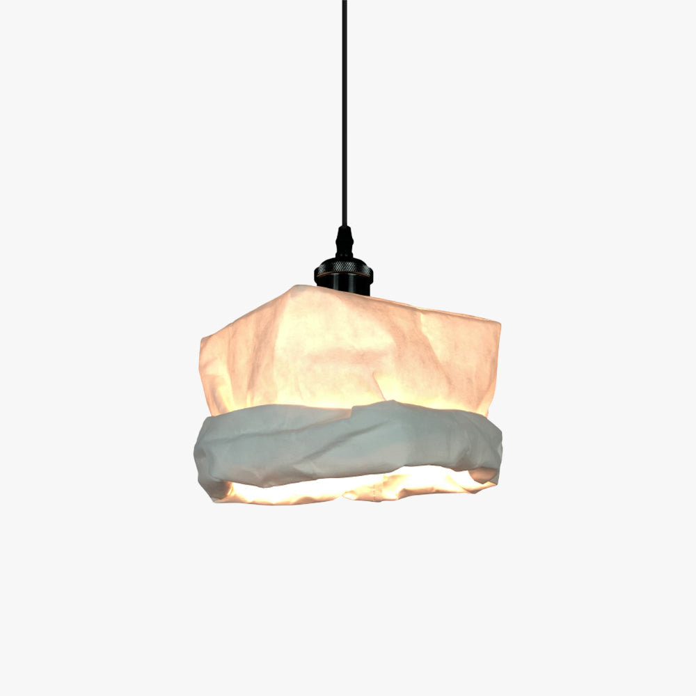 Misedimu Vintage Cup Metal Paper LED Pendant Light Living Room Bedroom
