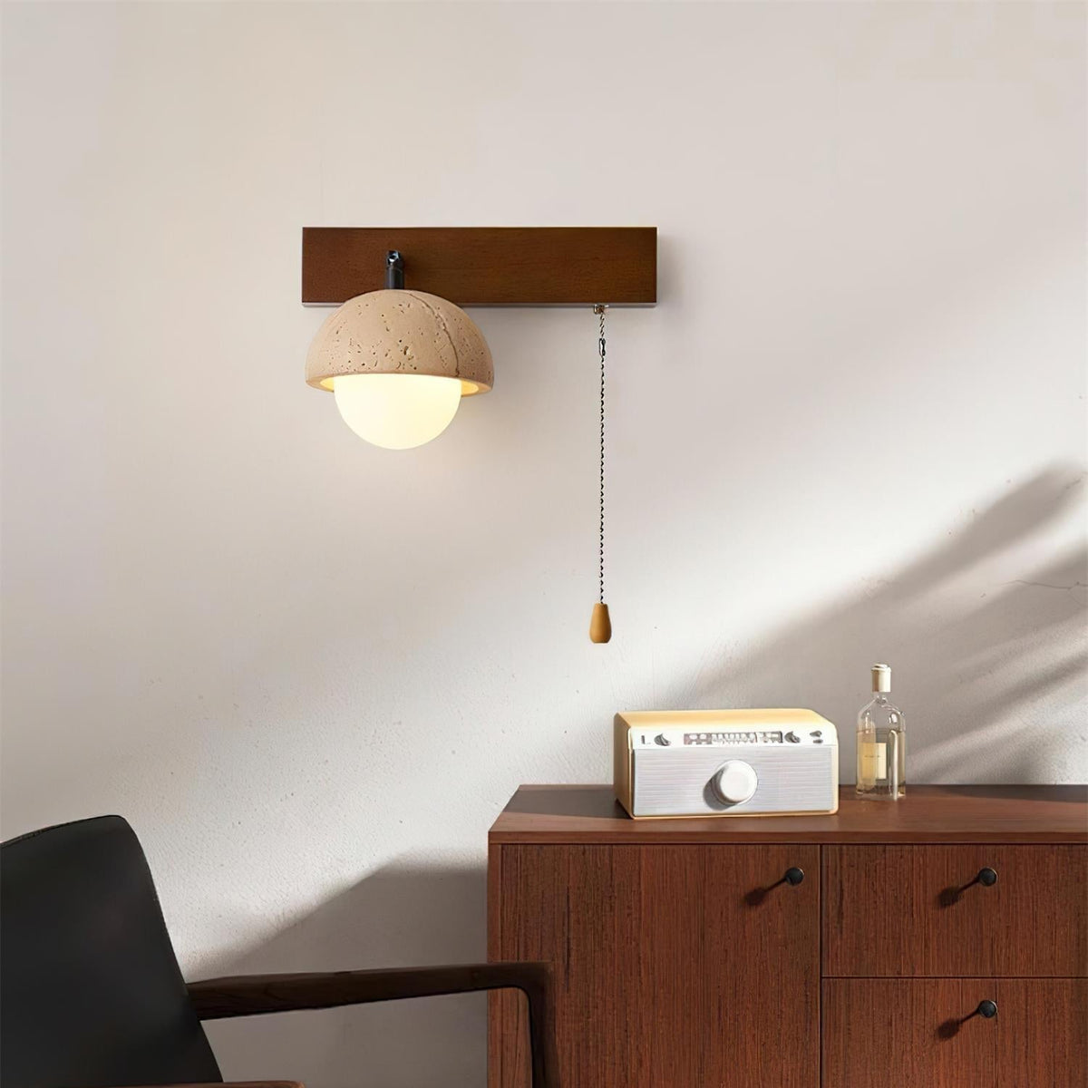 Valenelle Travertine Wall Lamp