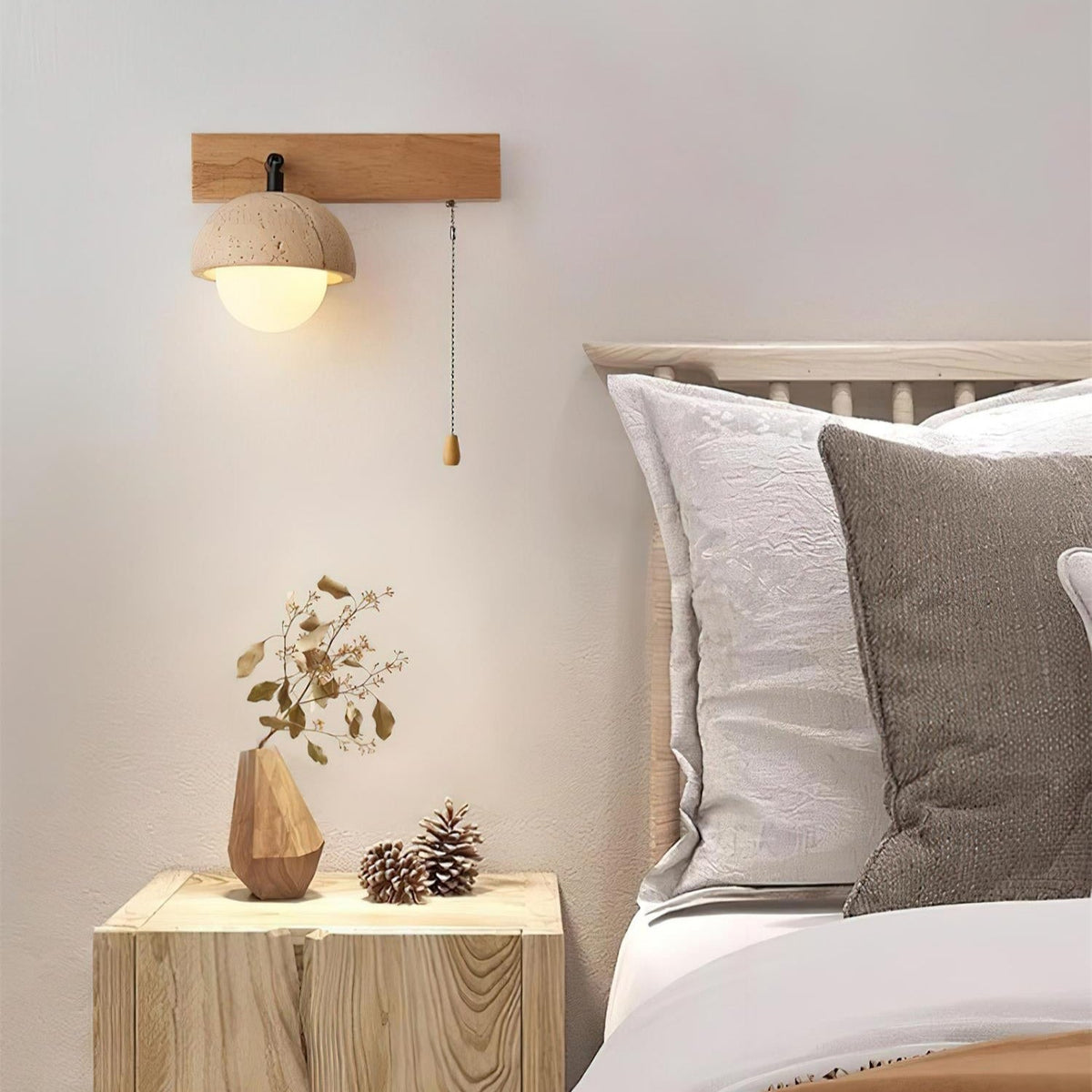 Valenelle Travertine Wall Lamp