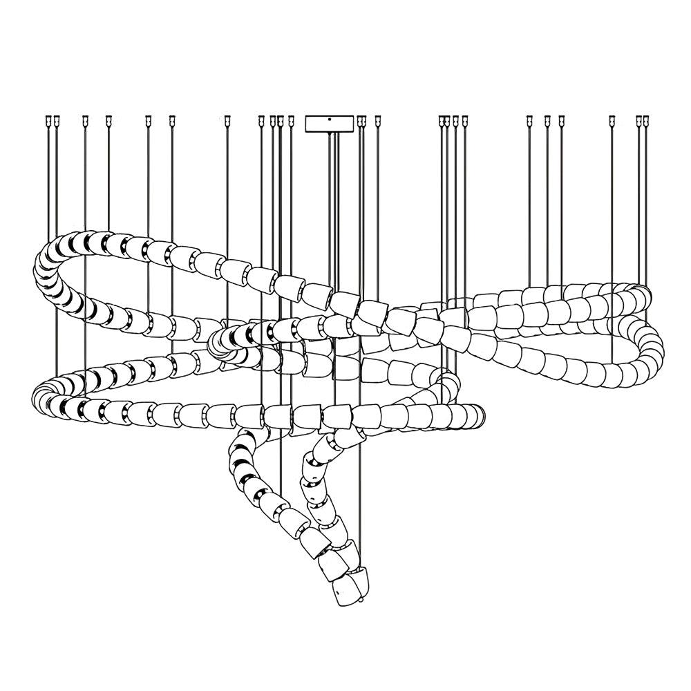 Nexus Gold  Crystal Chandelier - 元字段测试