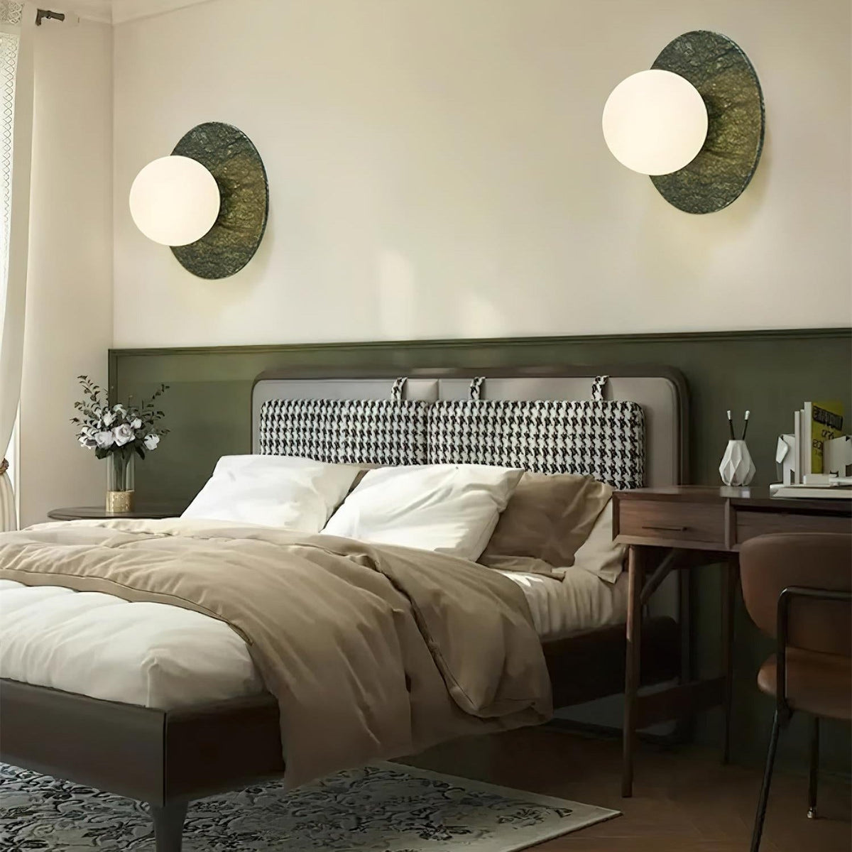 Teredad Minimalist Globe Marble Wall Lamp