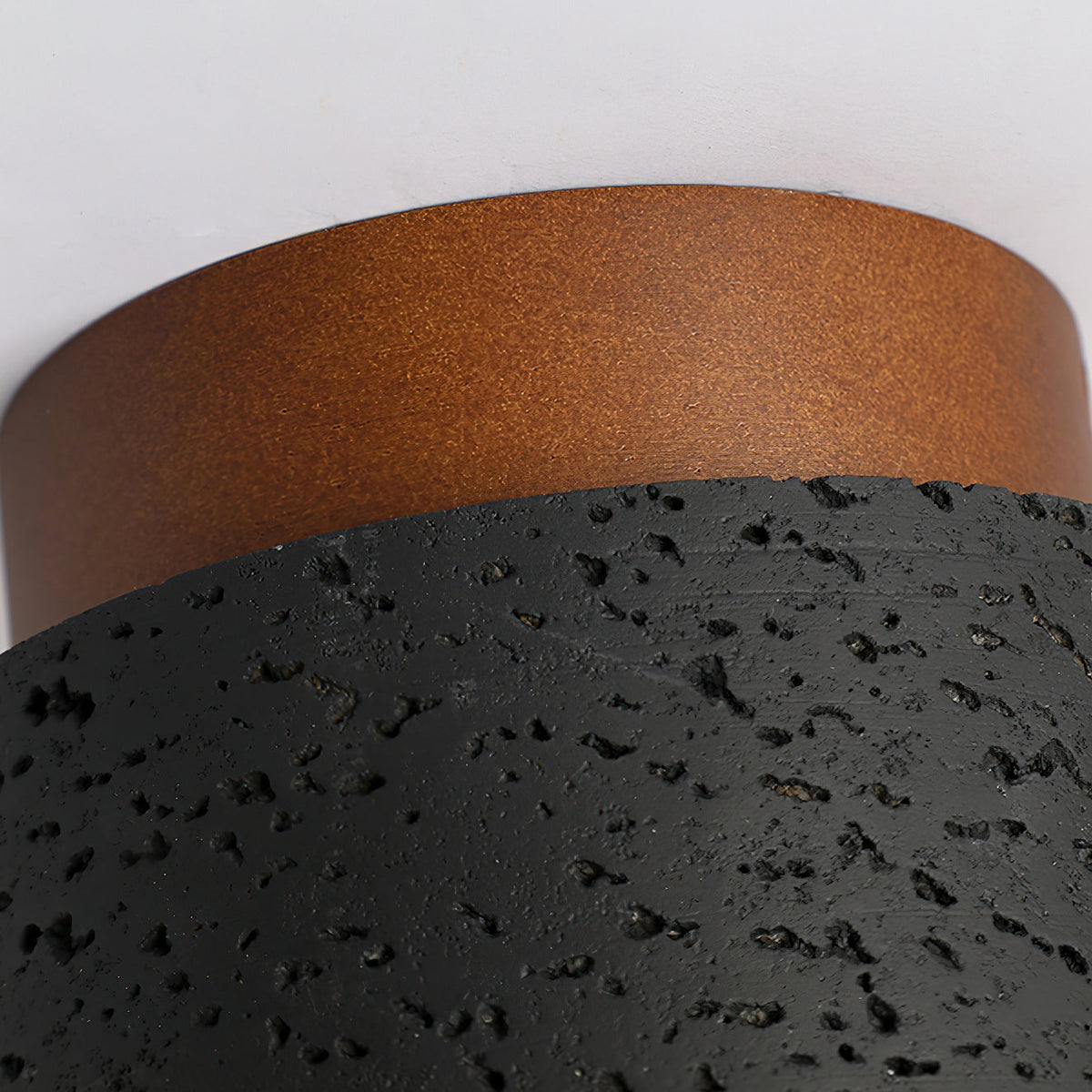 Rilon Sqaure&Round Ceiling Light  Black& Yellow Travertine