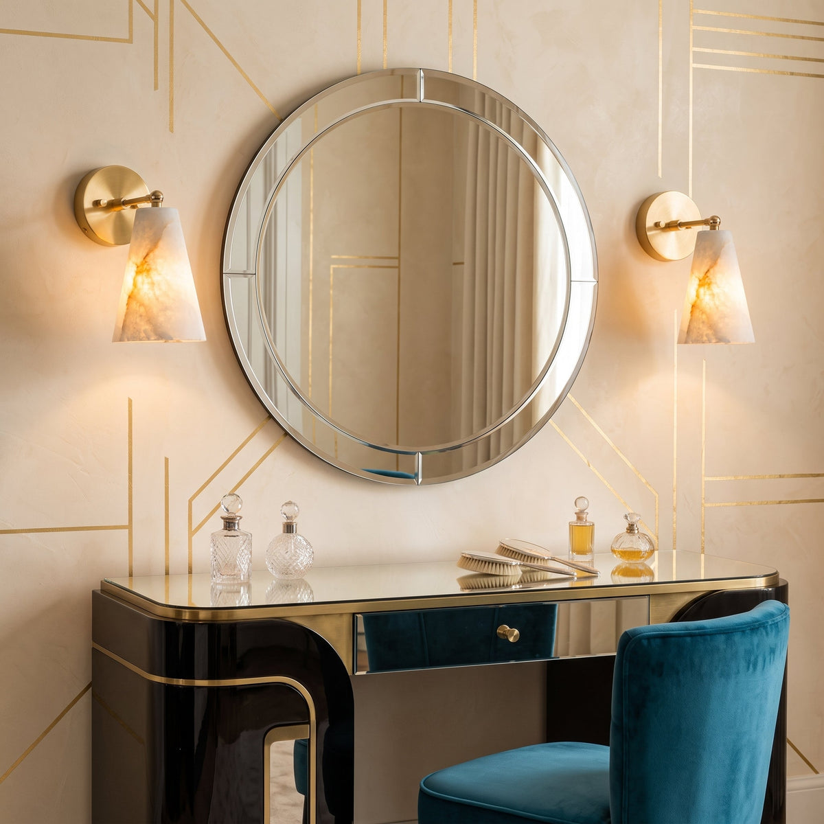 Castercombe Alabaster Wall Sconce
