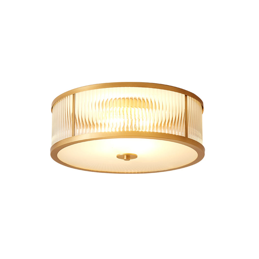 Avvynila Brass Glass CeIling Lamp-Relic Pieces