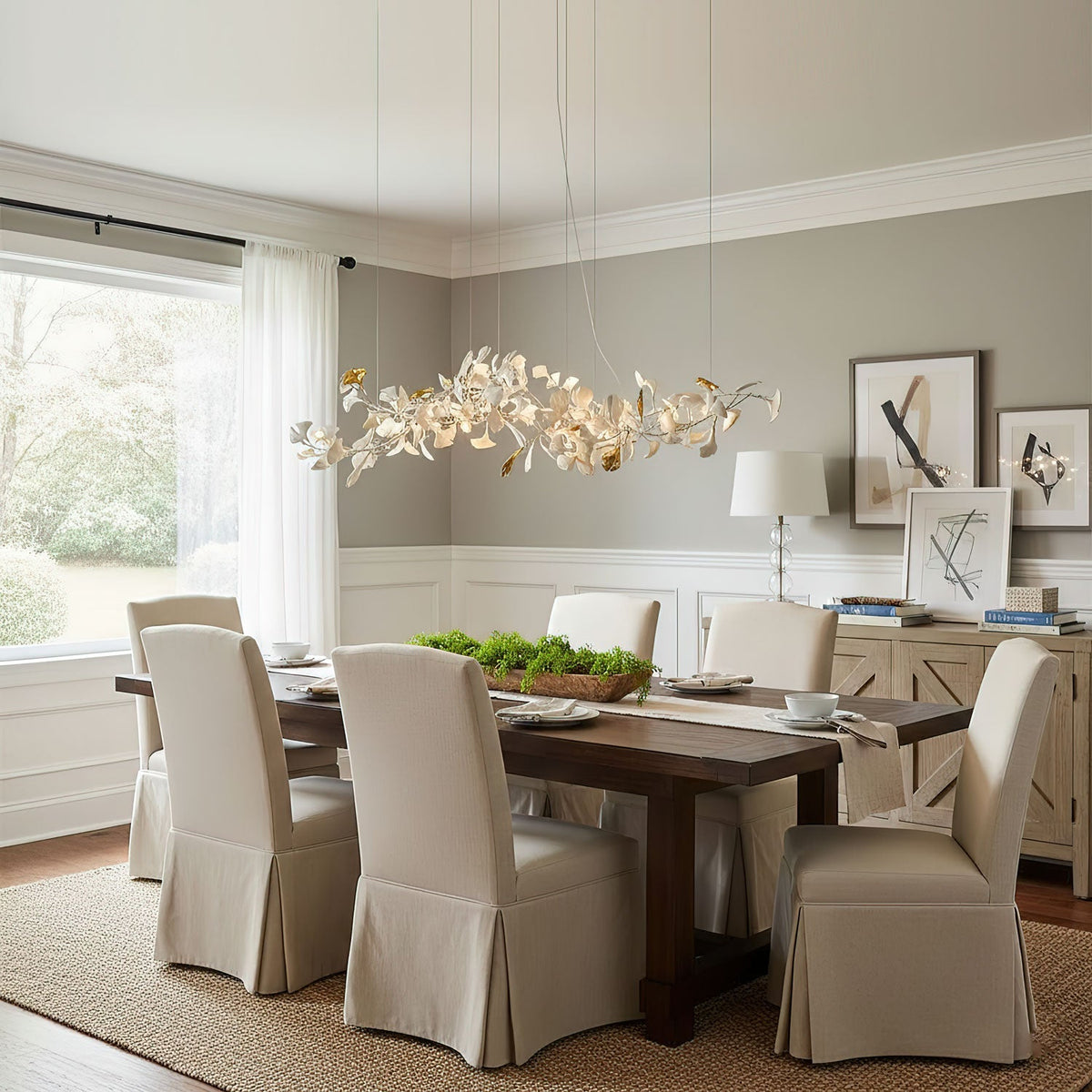 Thalorienne Gingko Chandelier