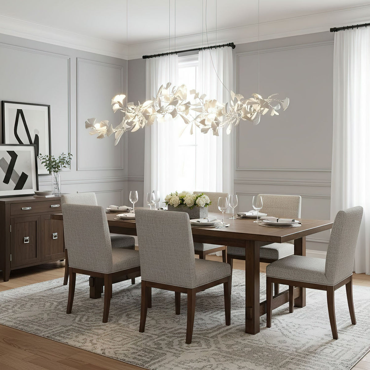 Thalorienne Gingko Chandelier