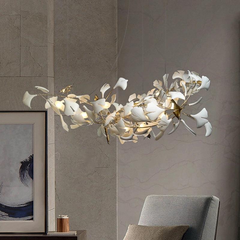 Gingko Chandelier A Style Leaf Branch Shape Modern Dining Room
