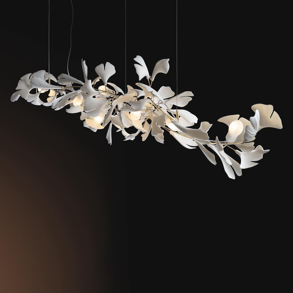 Gingko Chandelier A Style Leaf Branch Shape Modern Dining Room