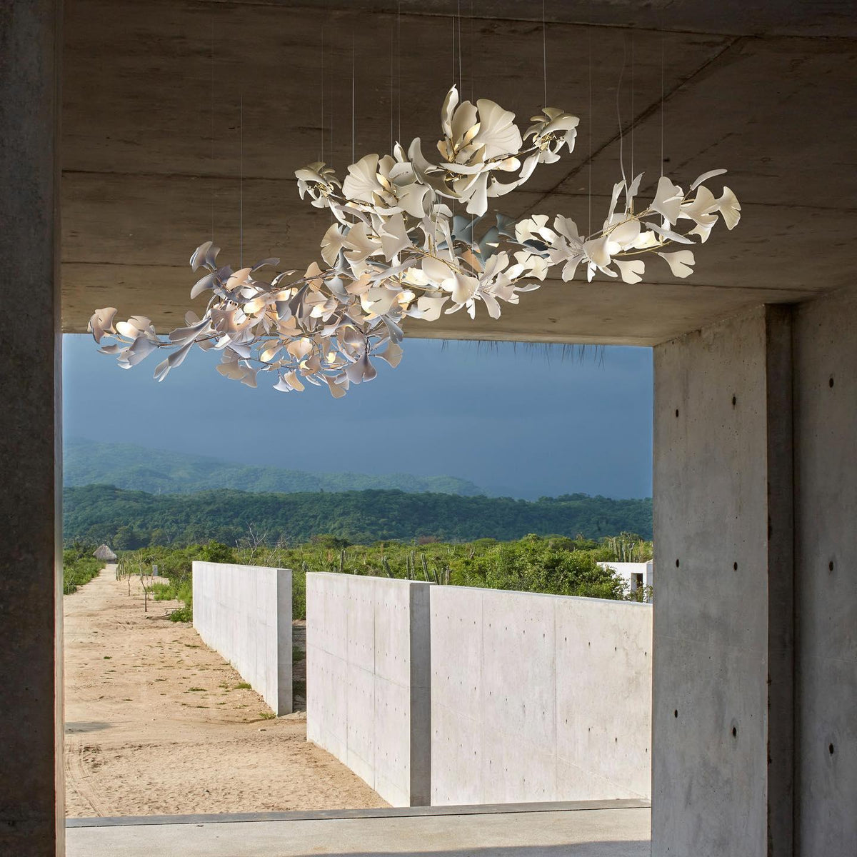 Gingko Chandelier A Style Leaf Branch Shape Modern Dining Room