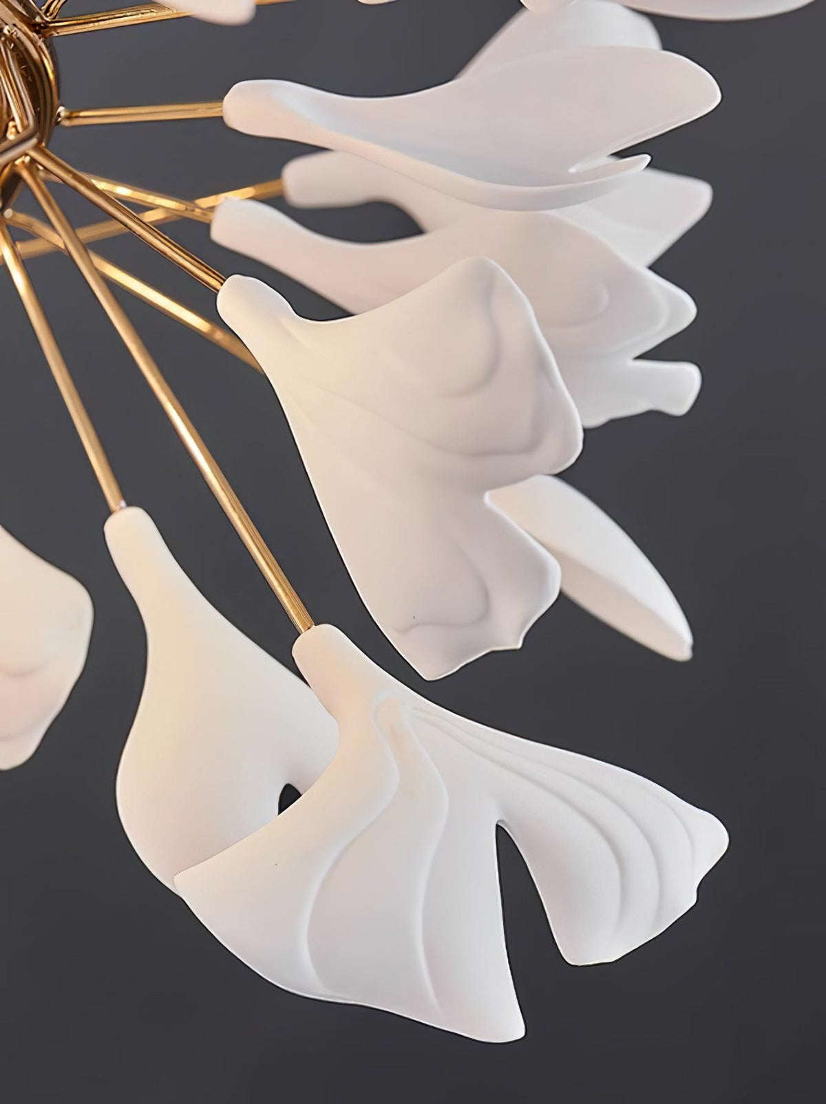 Viraaelle Leaves Combination Gingko Ceramics Chandeliers