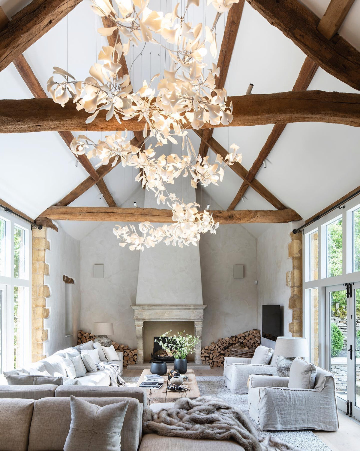 Thalorienne Gingko Chandelier