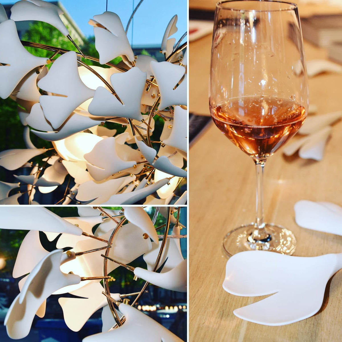 Thalorienne Gingko Chandelier