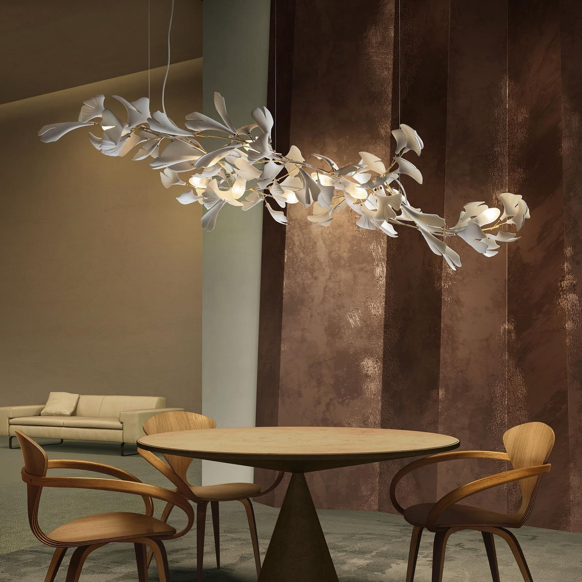 Thalorienne Gingko Chandelier