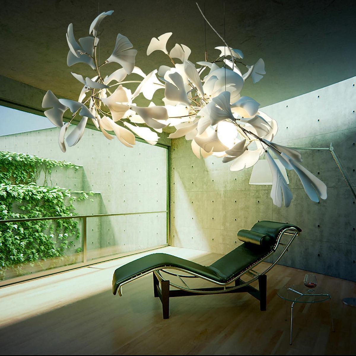 Thalorienne Gingko Chandelier