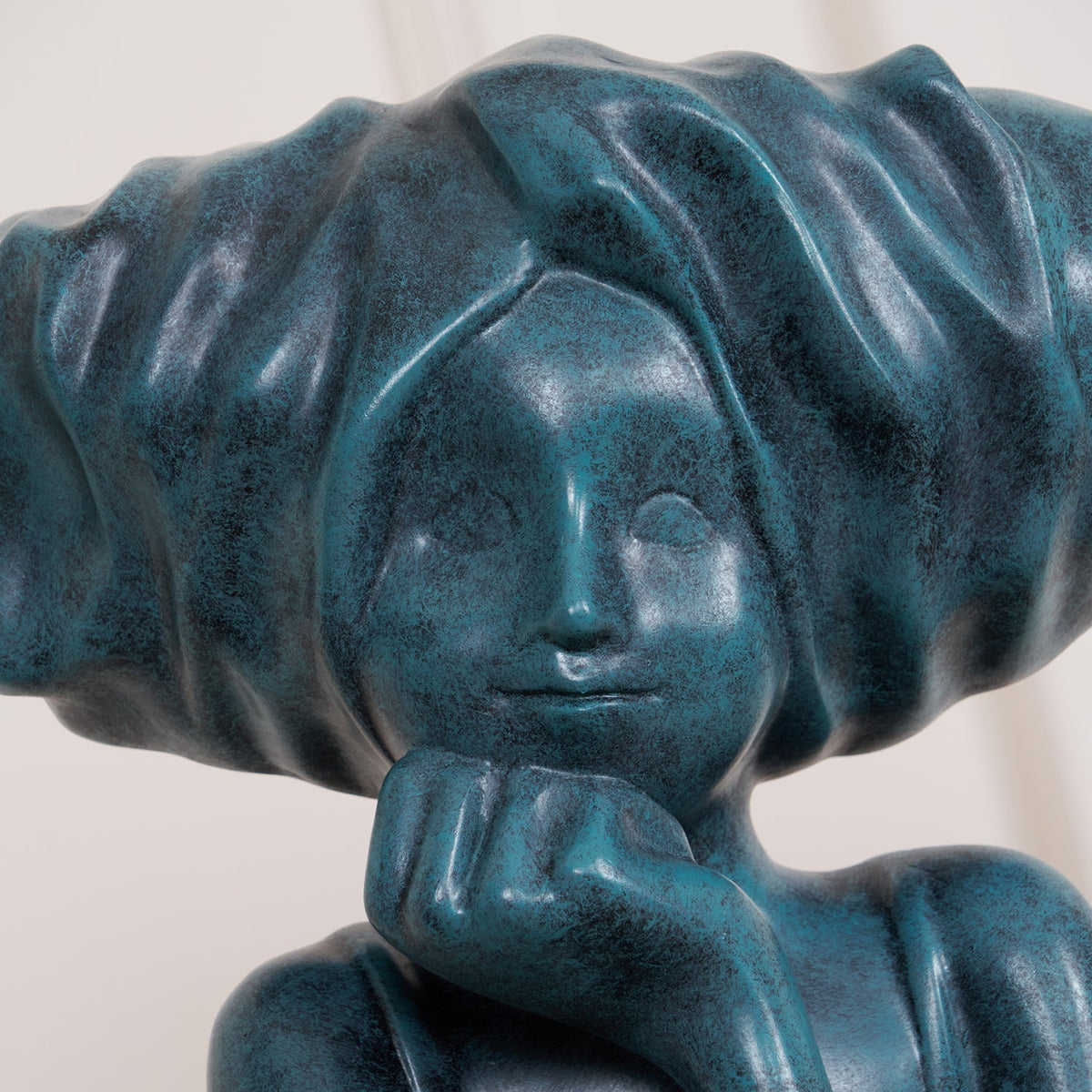 Meditating Girl Sculpture Ornament