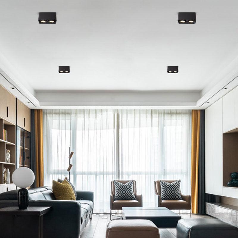 Devely Spotlight Surface Mount Twin LED Angular Minimalist