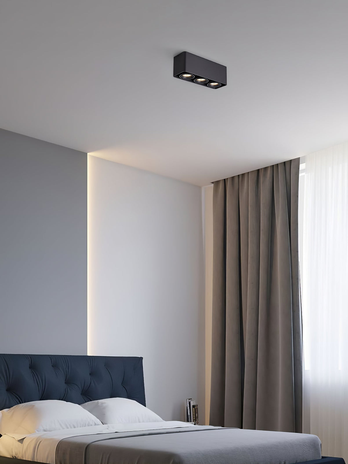 Devely Spotlight Surface Mount Twin LED Angular Minimalist