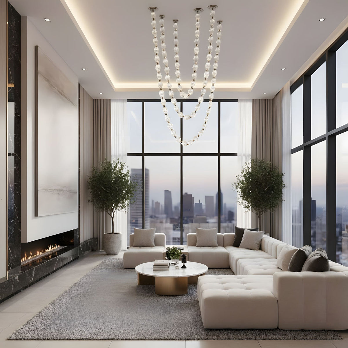 Rivière Crystal Garland Chandelier