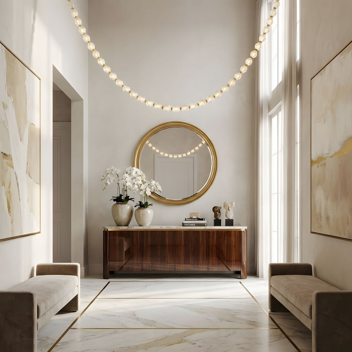 Rivière Crystal Garland Chandelier