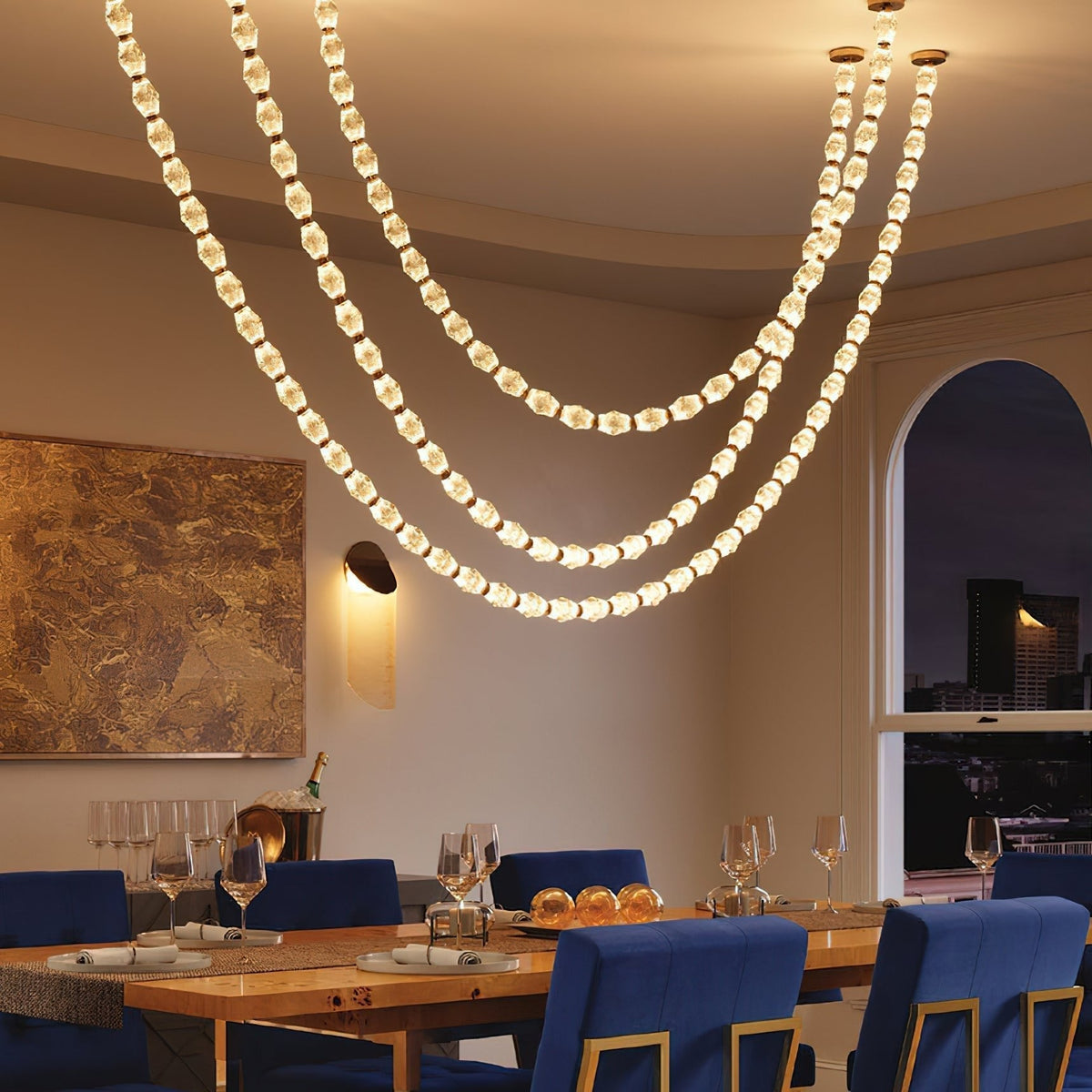 Rivière Crystal Garland Chandelier