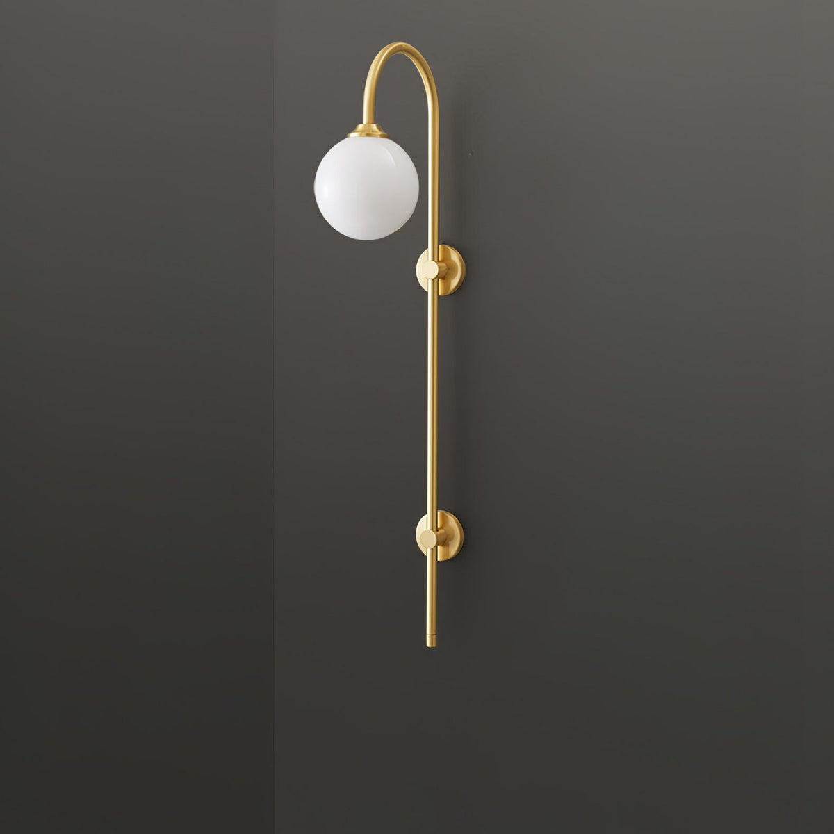 Casaaine Globe Brass Wall Sconce