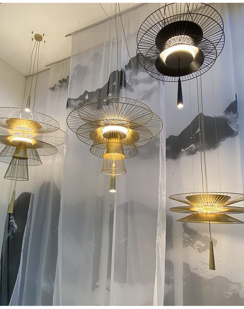 Noriselle Golden Radiance Chandelier