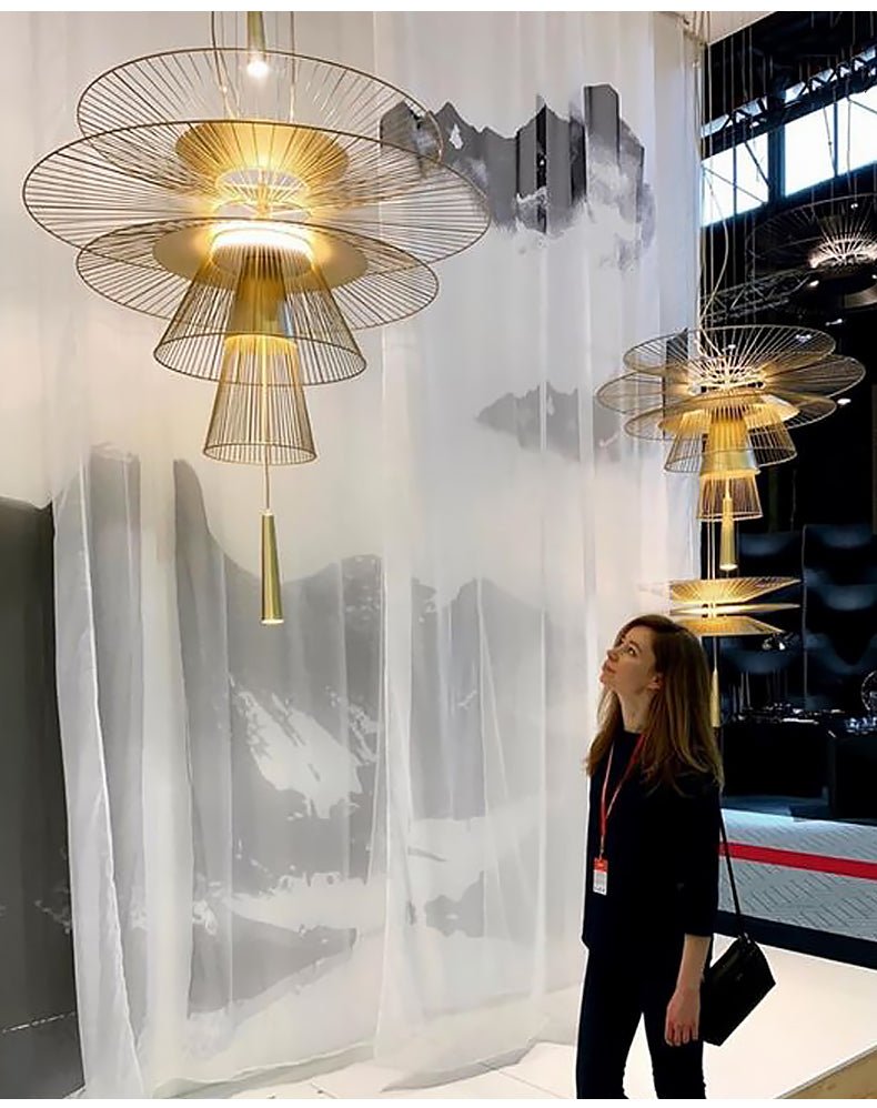 Noriselle Golden Radiance Chandelier