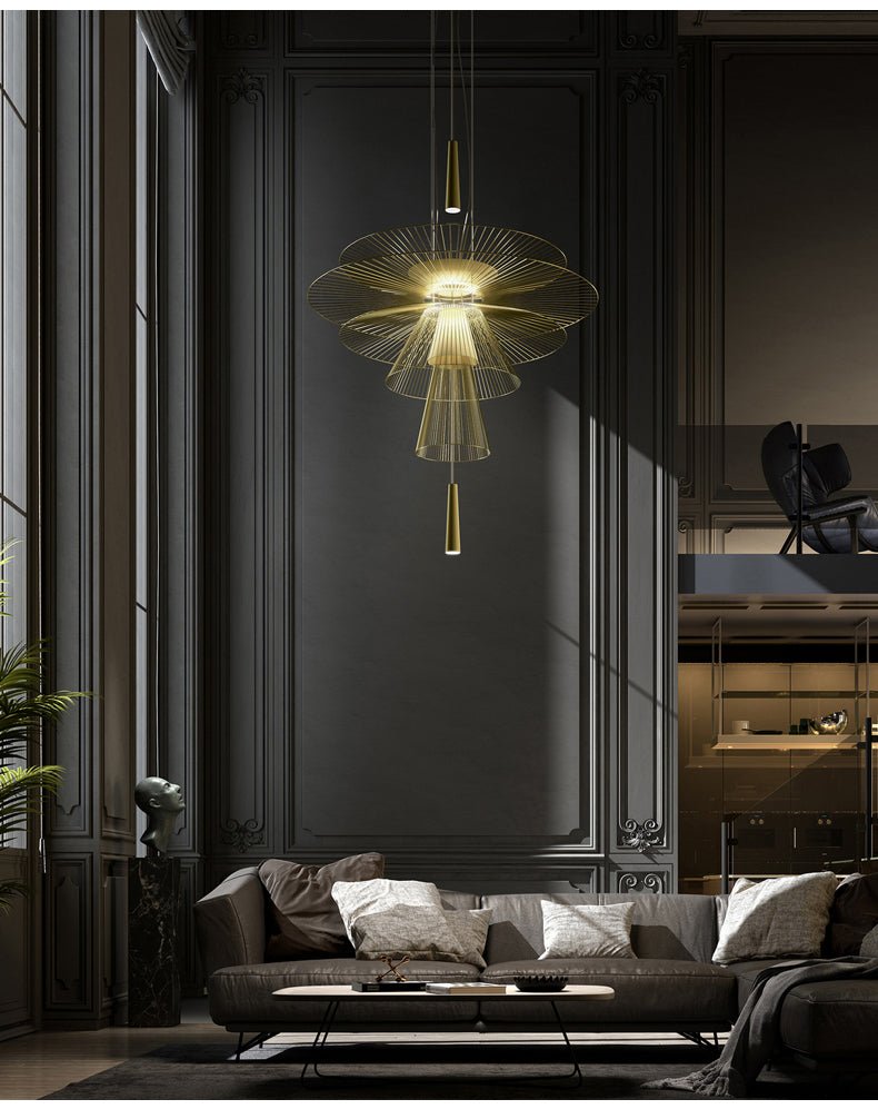 Noriselle Golden Radiance Chandelier