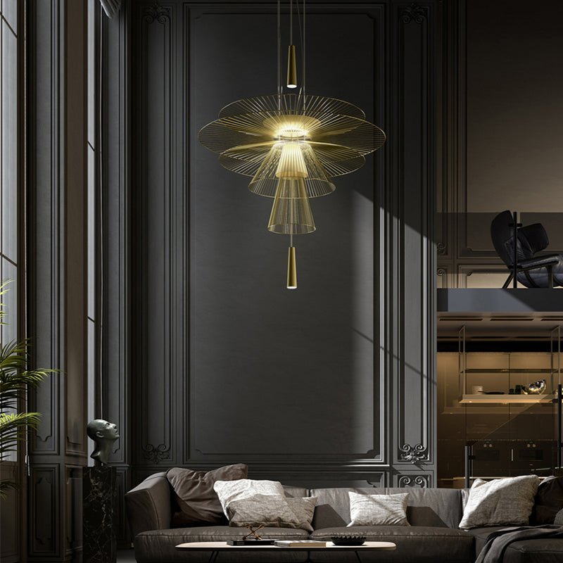 Noriselle Golden Radiance Chandelier