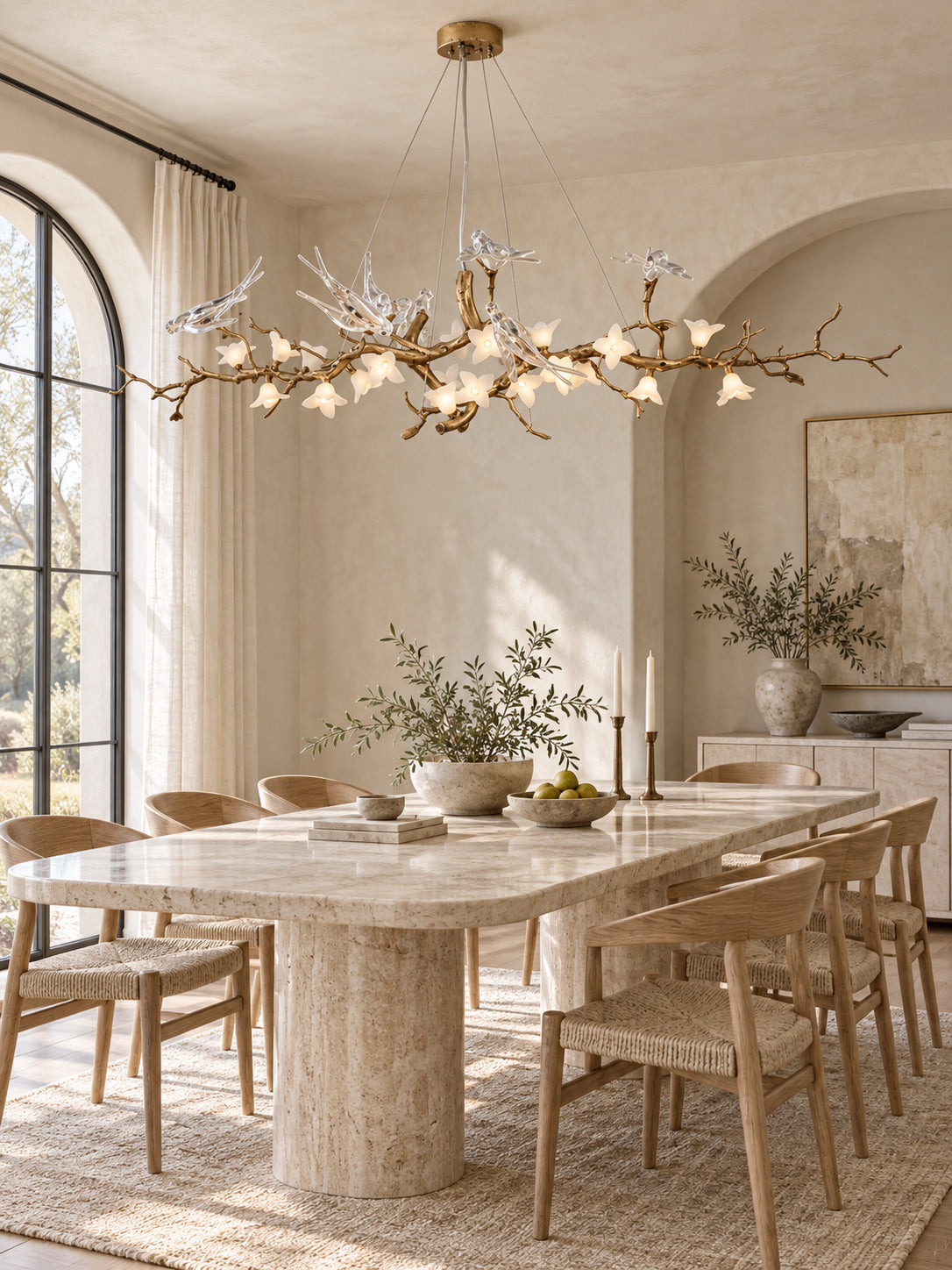 Elmscombe Blossom Avian Chandelier