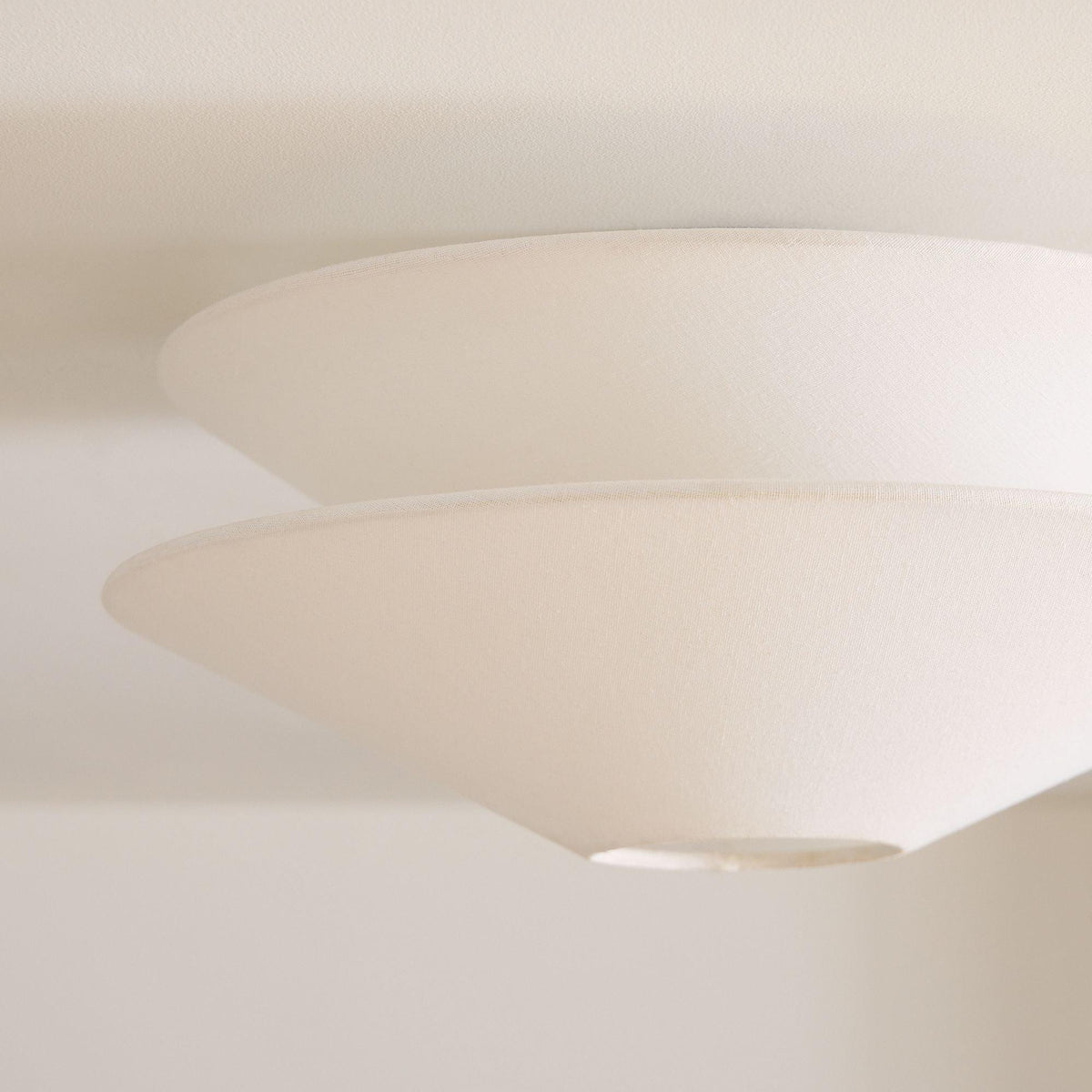 Rivesal Ceiling Light Double Cone Fabric