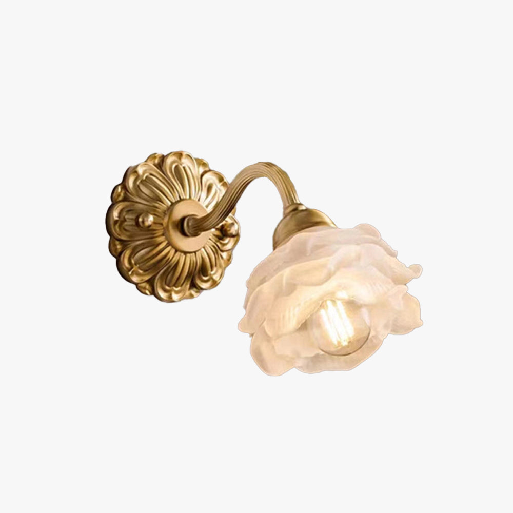 Pebusame Vintage Metal Glass Indoor Wall Lamp Bedroom Living Room