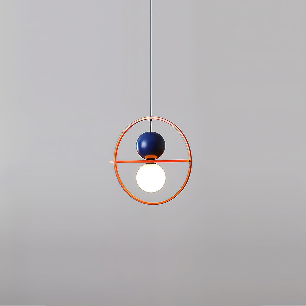 Halo Duo Sculptural Orb Pendant Lamp