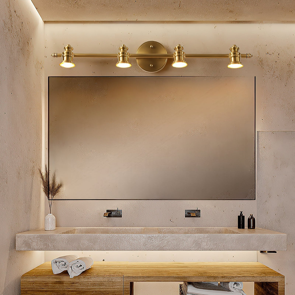 Corten Brass Wall Lamp