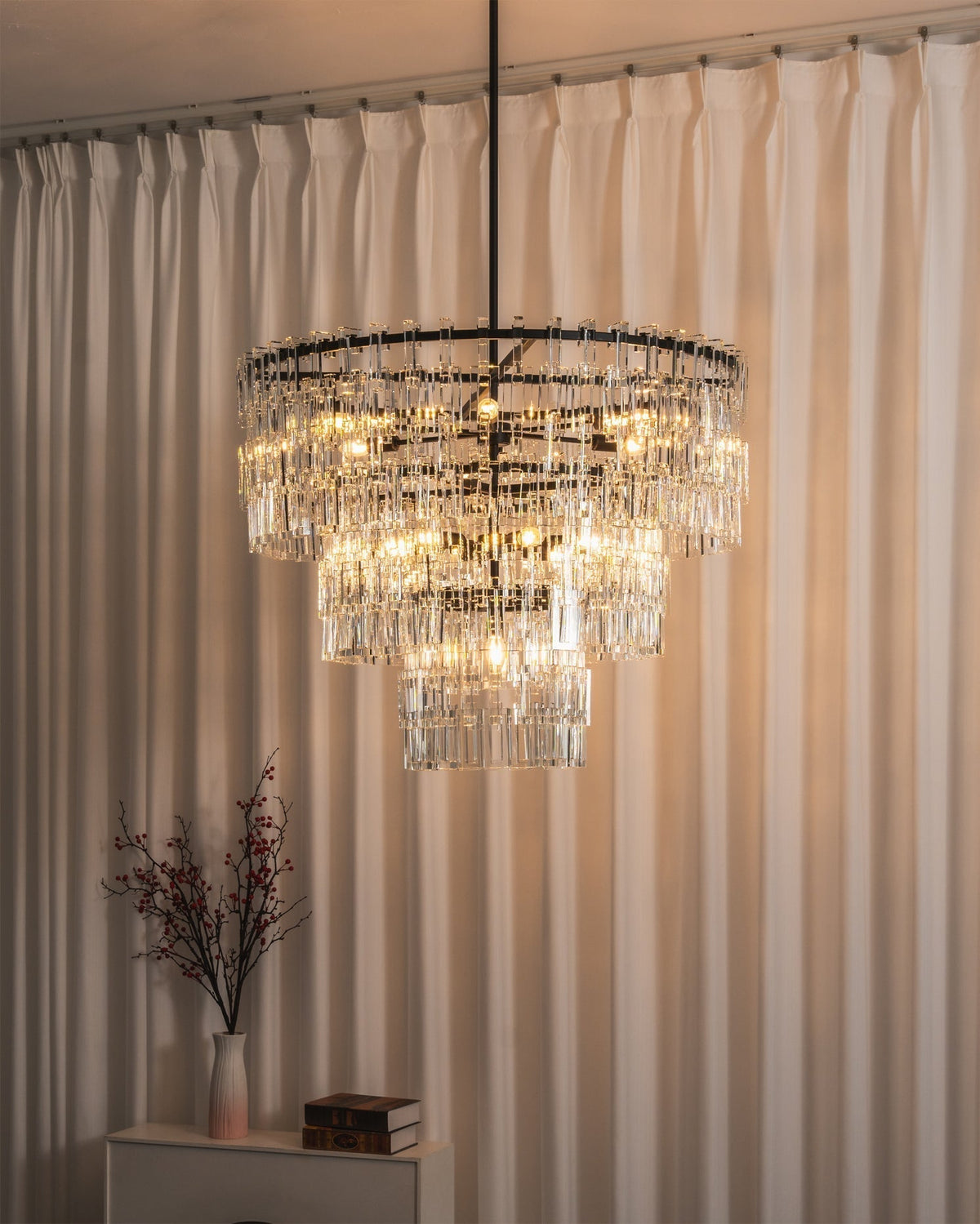 Elyelira Geometric Crystal Chandelier