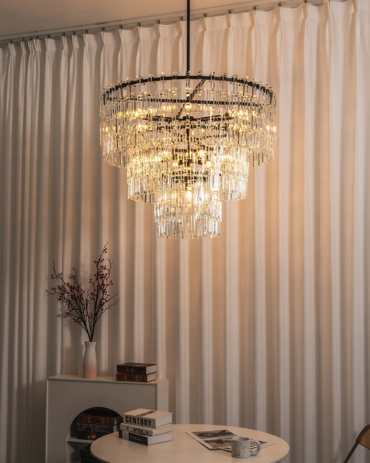 Elyelira Geometric Crystal Chandelier